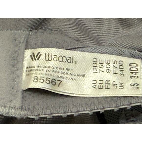 Lot of 5 Wacoal Full Figure/Coverage Unlined Underwire Bra 34DD Gray Beige Black - Picture 9 of 12